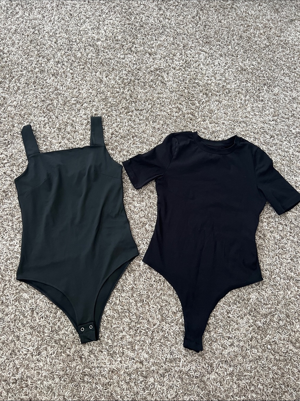 Kids Black One-Piece Bodysuit - Pack of 2